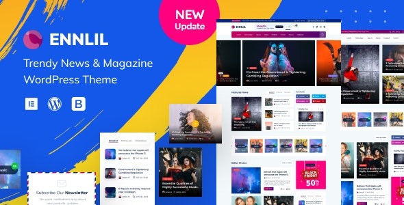 Ennlil v1.0.1 现代杂志 WordPress 主题下载