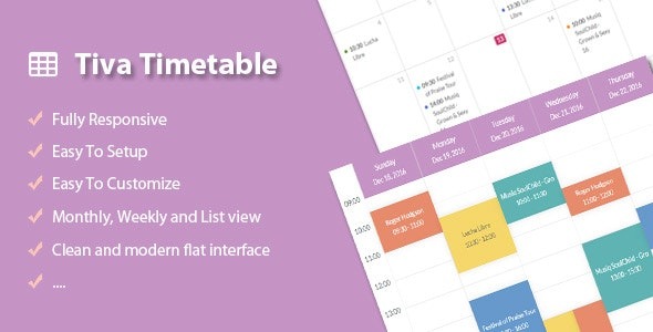 Tiva Timetable For PHP v1.4 日程日历源码下载