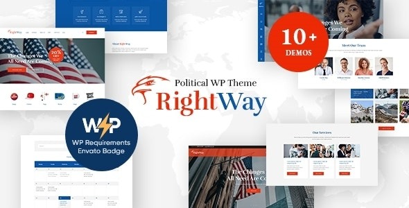 Right Way v4.0.8 竞选活动和政治候选人 WordPress 主题下载