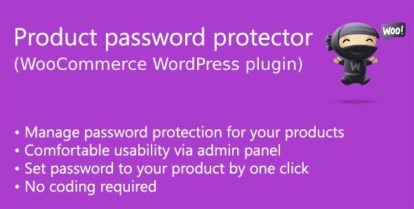 Product password protector for WooCommerce v1.6.2 产品密码保护插件下载