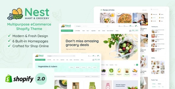 Nest v1.0.5 – 多功能电子商务 Shopify 主题下载