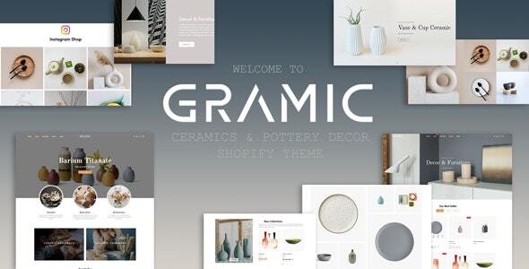 Gramic – 陶瓷和陶器装饰 Shopify 主题下载