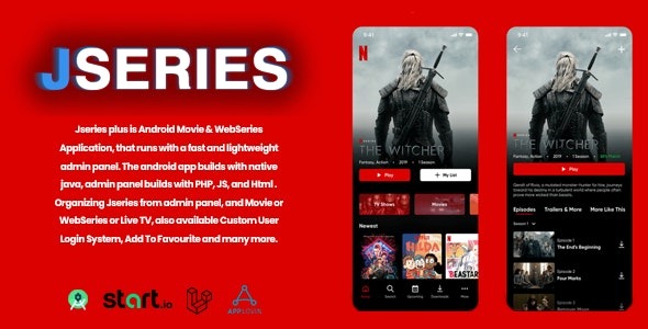 jserie + v1.0 电影 – 电视剧、动漫 使用 Laravel 管理面板源码下载