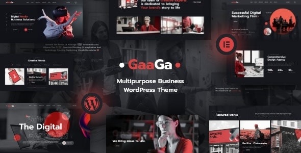 Gaaga v1.0.4 创意机构 WordPress 主题下载