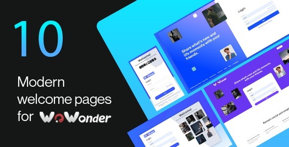 Wonderful The Ultimate Welcome Page Themes For WoWonder v1.4.2 源码下载