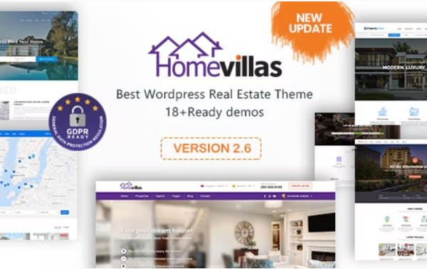 Home Villas v2.8 房地产 WordPress 主题下载