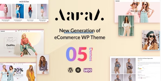 Aaraa Fashion Shop Theme v1.0.9 时装店主题下载