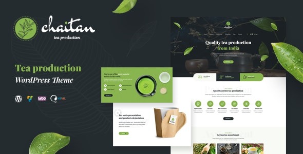 Chaitan v1.2.5 茶叶生产公司和有机商店 WordPress 主题下载