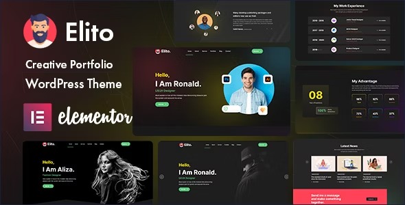 Elito Creative Portfolio WordPress Theme v1.0.3 创意组合 WordPress 主题下载