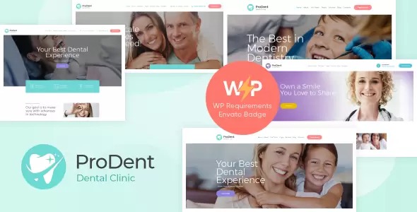 ProDent v1.5.9 牙科诊所和保健医生 WordPress 主题下载 + Elementor + RTL