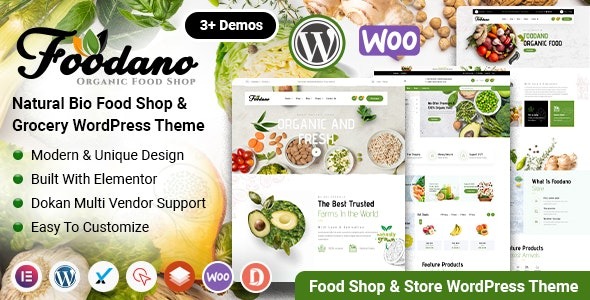 Foodano v1.2.1 天然食品店 WordPress 主题下载
