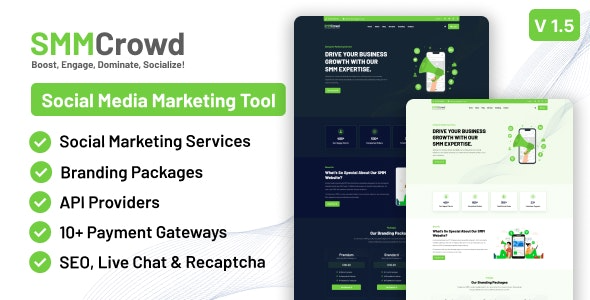 SMMCrowd v1.5.0 SMM服务市场源码下载