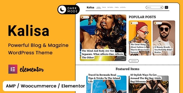 Kalisa v1.5 博客和杂志 WordPress 主题下载