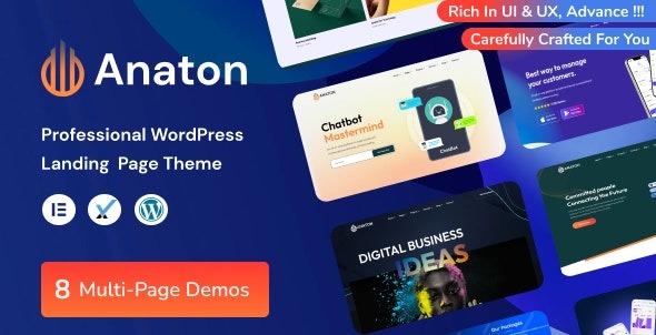 Anaton v1.0 SaaS 登陆页面 WordPress 主题下载