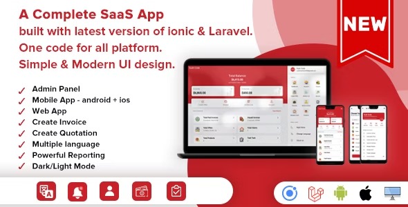 Easy Invoice A Complete Saas Package for Quick Invoices & Accounting – Android | IOS | Website v2.0 用于快速发票和会计的完整 SaaS 软件包源码下载