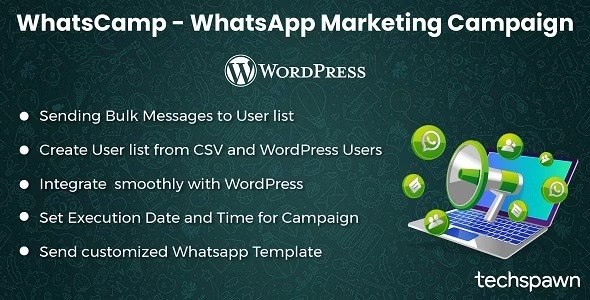 WhatsCamp v1.0.1 适用于 WordPress 的 WhatsApp 营销活动插件下载