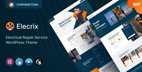 Elecrix v1.0.2 电气维修服务 WordPress 主题下载