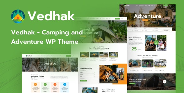 Vedhak v1.0.1 露营和冒险 WordPress 主题下载