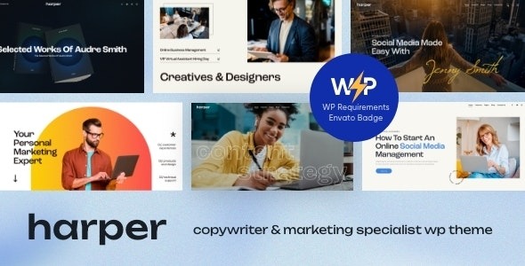 Harper v1.2.0 文案和营销专家 WordPress 主题下载