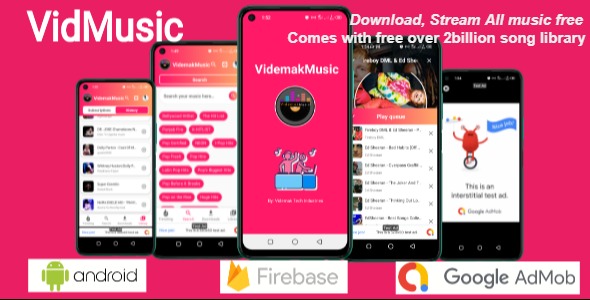 Videmak Music v2.0.5 自动音乐下载和流媒体 Android app应用程序源码下载
