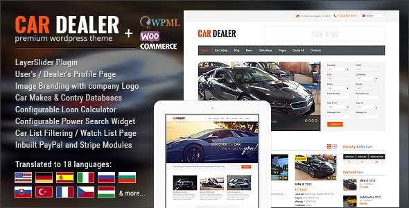 Car Dealership Automotive WordPress Theme v1.6.0 汽车经销商汽车 WordPress 主题下载