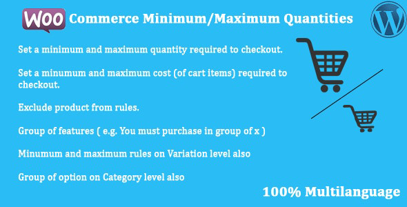 WooCommerce – Minimum/Maximum Quantities 最小/最大数量限制插件下载