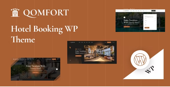 Qomfort v1.0.1 酒店预订 WordPress 主题下载