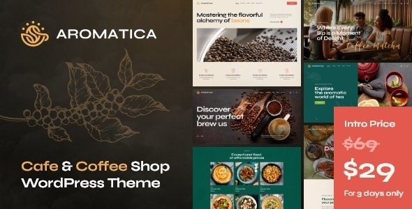 Aromatica (v1.0) 咖啡馆和咖啡店 WordPress 主题下载