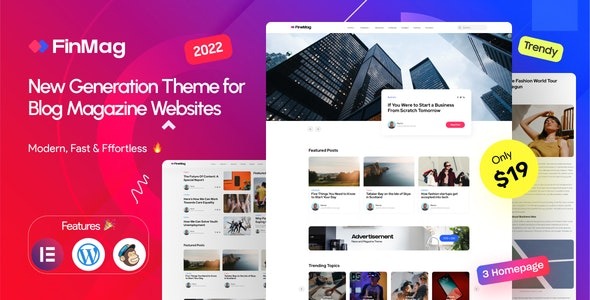 FinMag v2.3 现代杂志 WordPress 主题下载