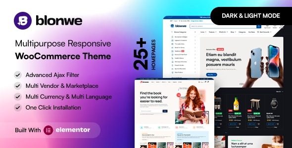 Blonwe v.1.1.7 多用途 WooCommerce 主题下载