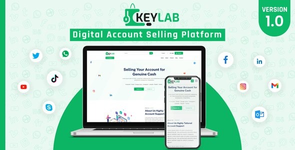 KeyLab v.2.0 虚拟产品数字账户销售平台源码下载