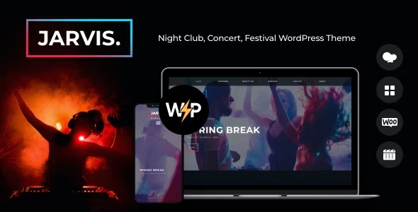 Jarvis (v1.8.10) 夜总会、音乐会、节日 WordPress 主题下载