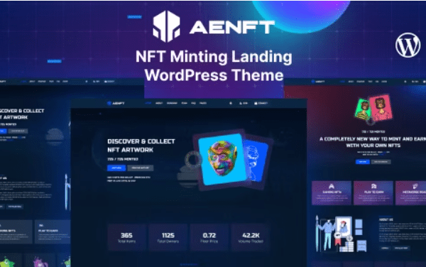 Aenft v.1.0.0 NFT 铸币系列 WordPress 主题下载