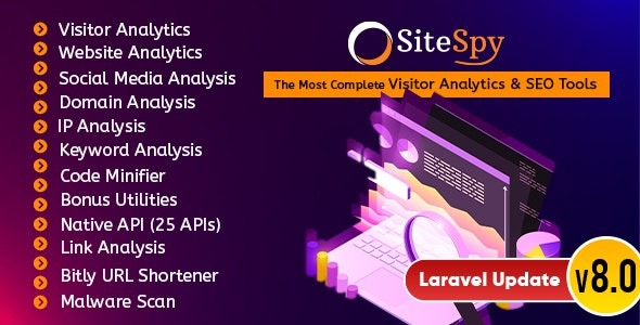 SiteSpy v8.4 最完整的访客分析和 SEO 工具源码下载