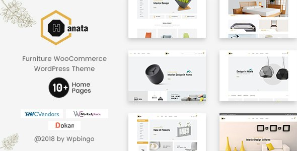 Hanata v1.2.7 – 市场 WooCommerce 家具主题下载