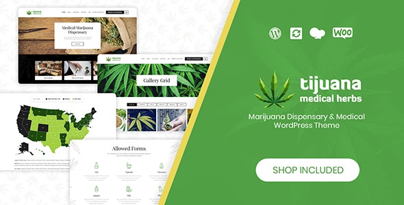 Tijuana v1.6 – 大麻药房和医疗 WordPress 主题下载