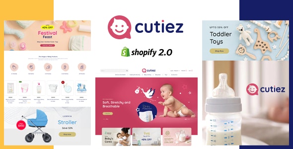 Cutiez 1.0 – 儿童玩具、儿童时装店 Shopify 主题下载