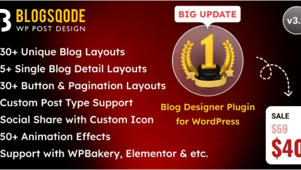 Blogsqode v3.0.0 WordPress 博客设计主题下载
