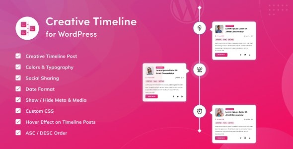 Creative Timeline for WordPress v1.0.2 时间线插件下载