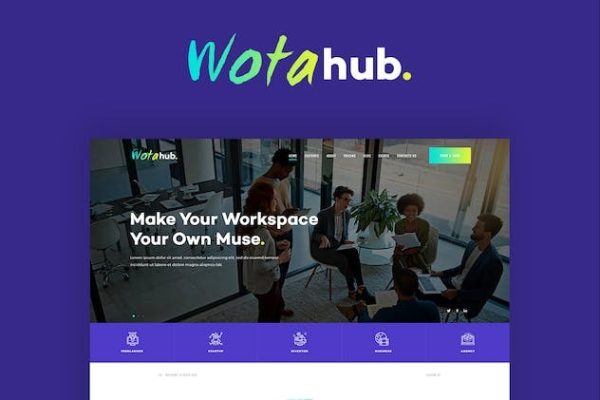 WotaHub v1.1.0 联合办公空间 WordPress 主题下载