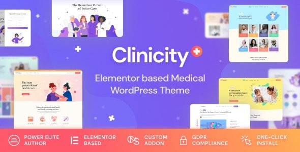 Clinicity v1.1.2 健康与医疗elementor主题