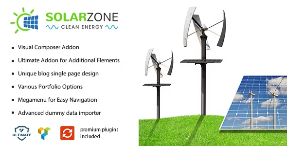 Solar Energy v3.9 – 风力发电公司 WordPress 主题下载