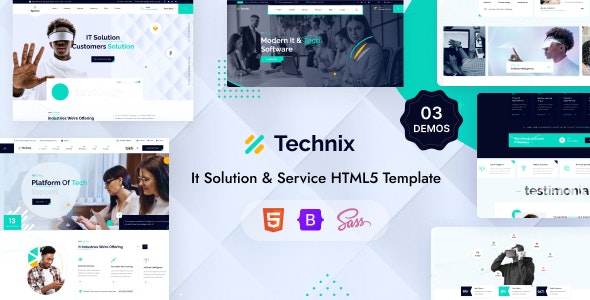 Technix 1.0 – 技术和 IT 解决方案 HTML 模板