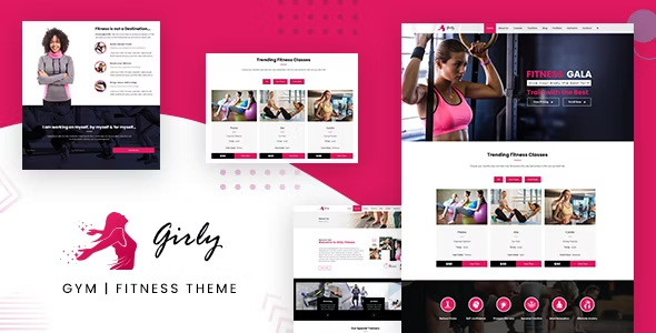 Girly Gym v2.5 – 健身房健身 WordPress 主题下载