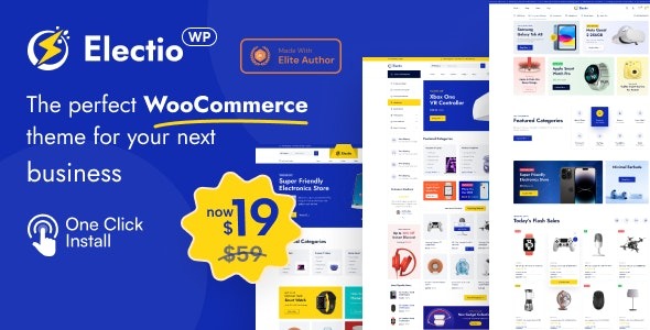 Electio v1.4.2 电子产品和小工具商店 WooCommerce 主题下载