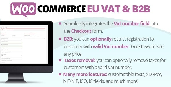WooCommerce Eu Vat & B2B v12.6 欧盟增值税和 B2B插件下载