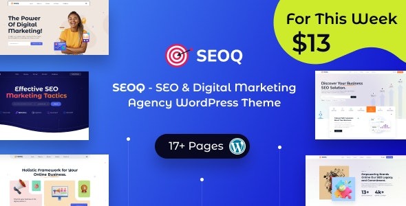 SEOQ v1.0.2 SEO 和数字营销机构主题下载