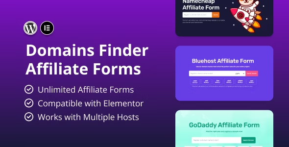 Hosting Domains Finder (Affiliate Forms) v1.0 插件下载