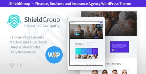 ShieldGroup v2.7 保险和金融 WordPress 主题下载