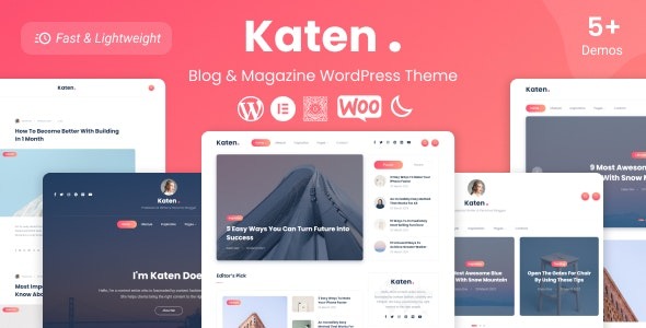Katen v1.0.7 博客和杂志 WordPress 主题下载